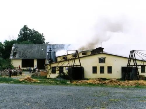Požár střechy a&nbsp;půdy objektu ZD - 1991