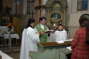Vysvěcení zvonu Marie v kostele sv. Michaela Archanděla 2010.