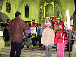 Zpívání koled v budislavickém kostele sv. Jiljí
