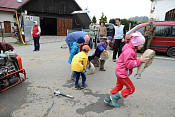 Cvičení dětských hasičů