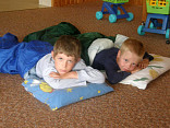 Spaní předškoláků v mateřské škole " U Veverky".