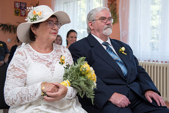 Zlatá svatba manželů Hřebejkových z Mladého Smolivce - 12.9.2020