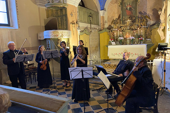Barokní koncert v kostele sv. Michaela v Dožicích 11.9.2021